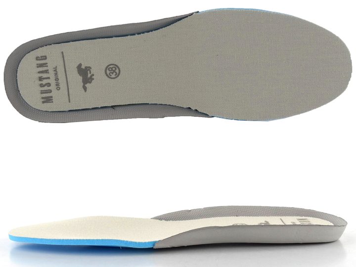 Mustang tenisky se zipem weiss/gold 1300-312-111