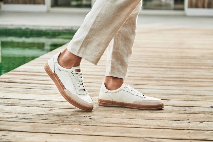 Pikolinos pánské šněrovací polobotky Xativa Off White M1K-6383C1