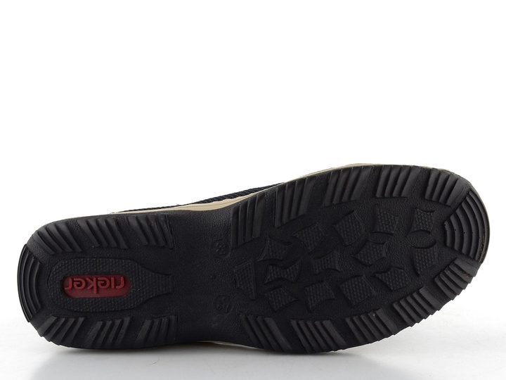 Rieker otvorené poltopánky na suchý zips modré L0575-14