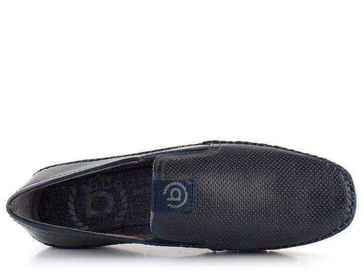 Bugatti pánské kožené mokasíny tmavě modré 321-A2X6E-1000
