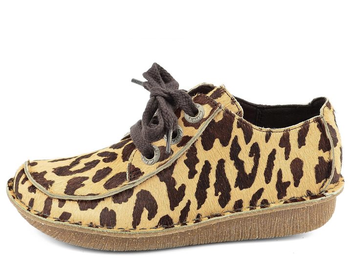 Clarks poltopánky leopard Funny Dream