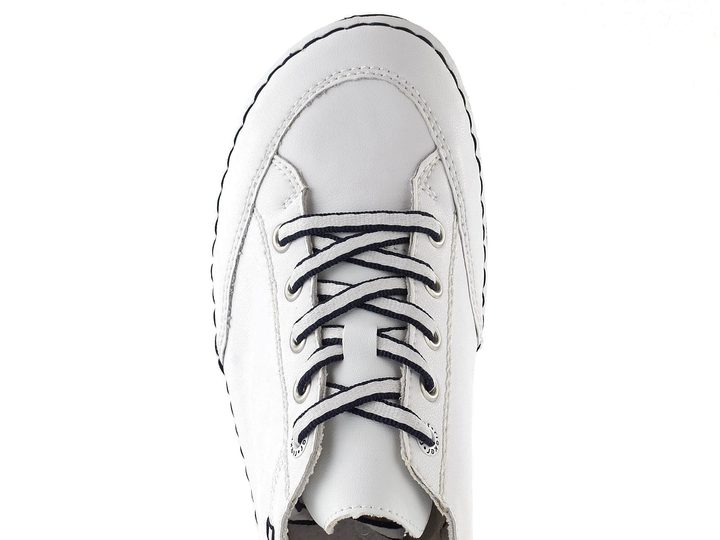 Rieker dámské šněrovací polobotky bílé 55901-80