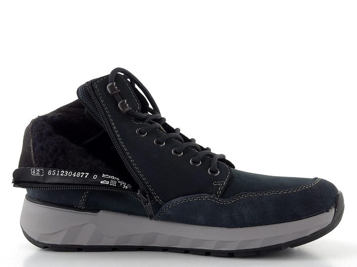 Rieker pánský kotník s membránou modro-černý 11530-14