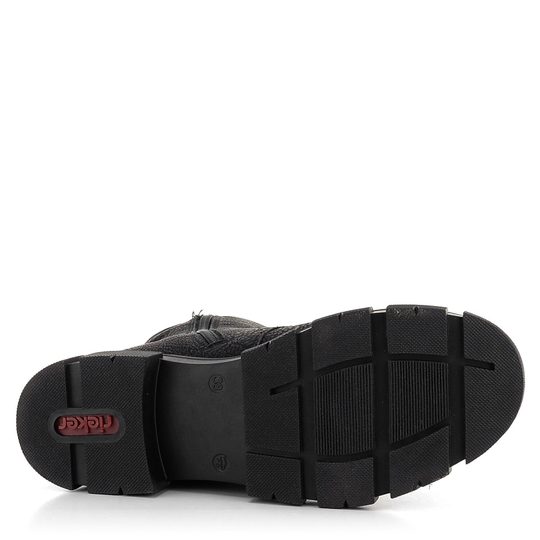 Rieker vyšší šněrovací kotník s membránou černý  Y7128-00