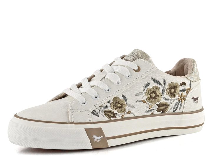 Mustang tenisky s potiskem weiss/beige 1272-312-014