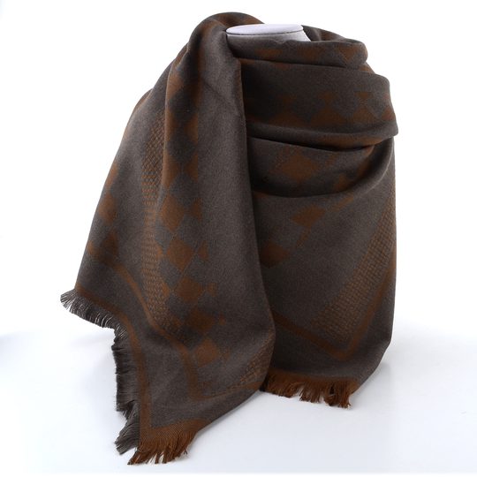 Högl vlněný šál darkbrown 0-158210-8600