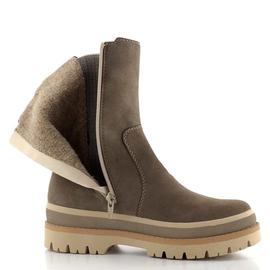 Rieker vysoký chelsea kotník mushroom/leinen Y6280-25
