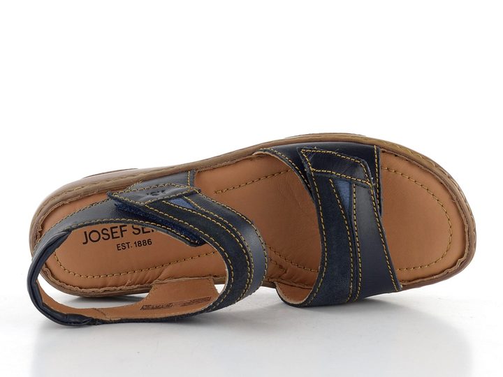 Josef Seibel sandály na suchý zip denim/kombi 7671944