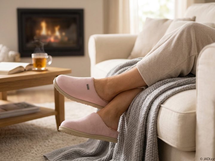 Inblu dámské domácí pantofle s plnou špičkou sv. růžové Rosa CS000034