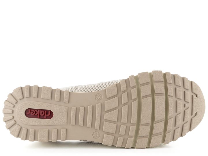 Rieker světlé sportovní mokasíny N7455-60