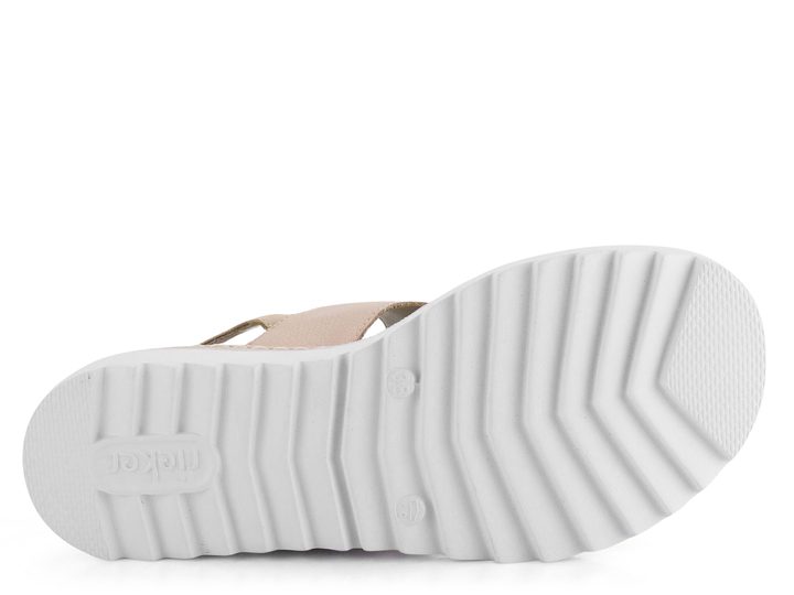 Rieker sandále na kline ružové V4475-31