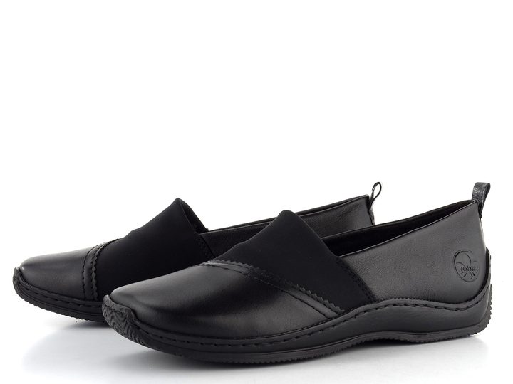 Rieker prozouvací polobotky černé L1790-00