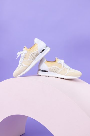 Remonte úpletové tenisky žltá/biela R2538-68