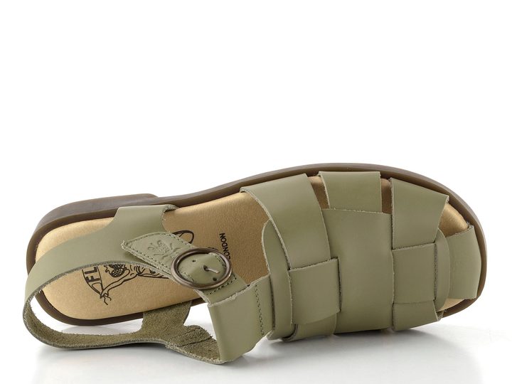 Fly London sandály s plnou špičkou smog P145437001