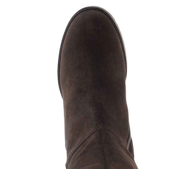 Gabor kozačky na podpatku vel. M-Stretch mocca/brown 8011.03.003