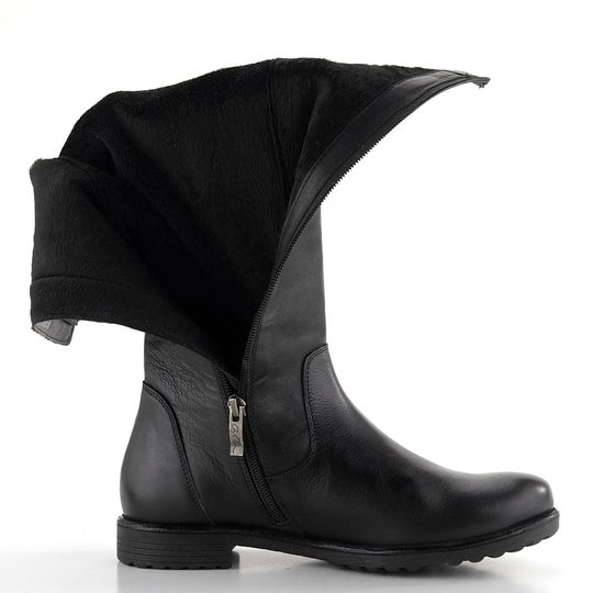 Ara dámske kožené čižmy Schwarz Liverpool 12-39512-01