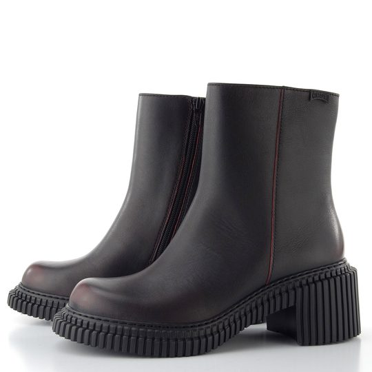 Camper zipový kotník na podpatku Pix negro-tie K400804-005