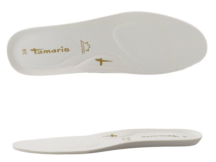 Tamaris tenisky na platforme white/champagne 1-23755-45