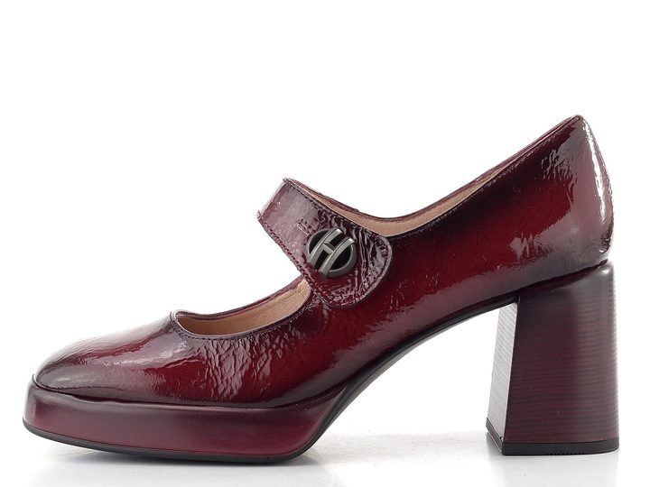 Hispanitas lodičky s páskem a širokým podpatkem Tokio wine HI254305