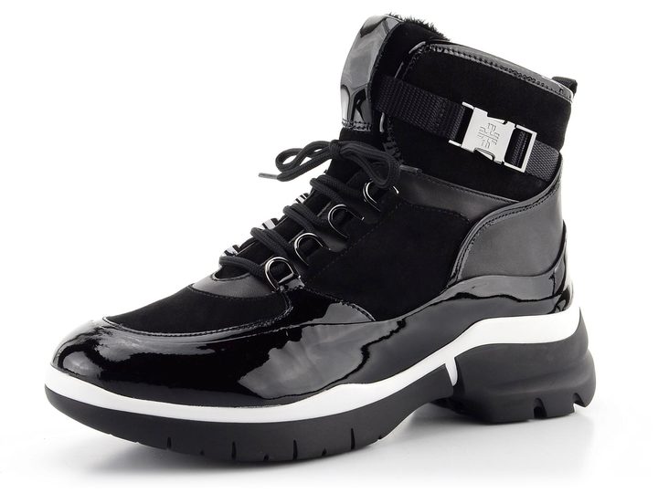 Högl čierne luxusné sneakers členkové topánky 0-106315