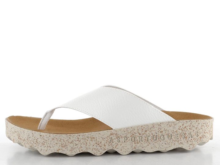 Asportuguesas dámské žabky bílé P018223006