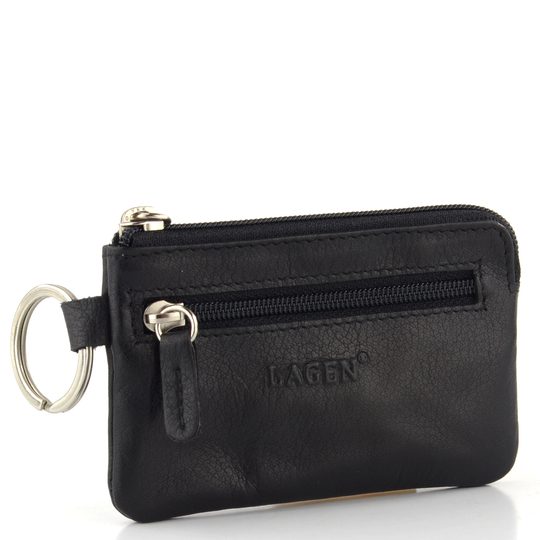 Klíčenka kožená černá LM-187