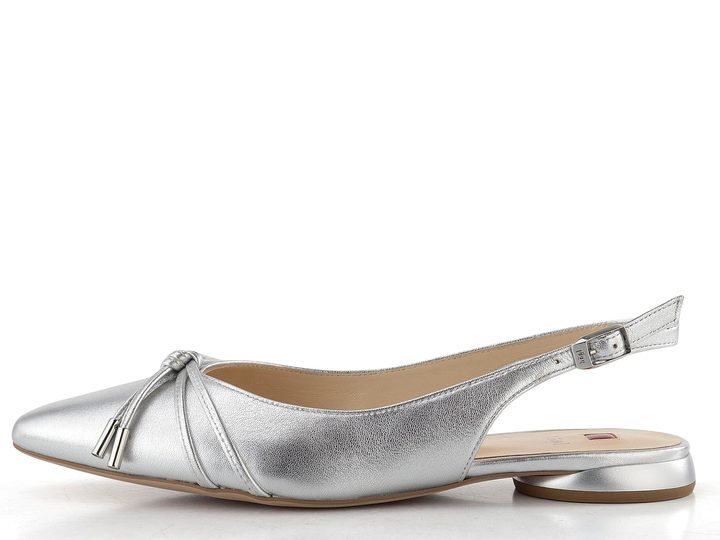 Högl baleríny s volnou patou silver 1-100121-7600