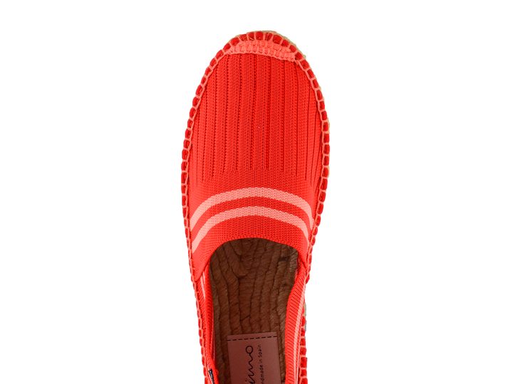 Gaimo Espadrilles mokasíny s proužky Atria Rojo