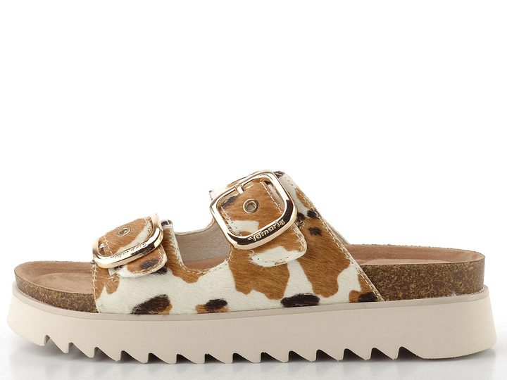 Tamaris kožené strakaté pantofle Cow 1-27519-46