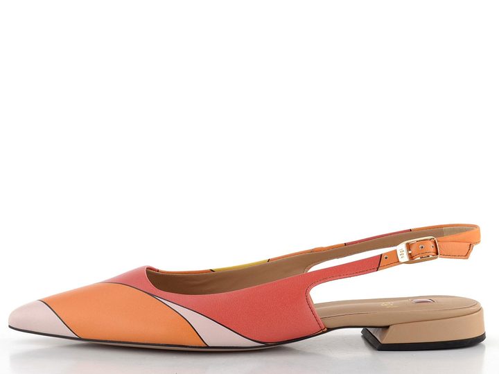Högl baleríny s volnou patou Orange Multi  9-101948