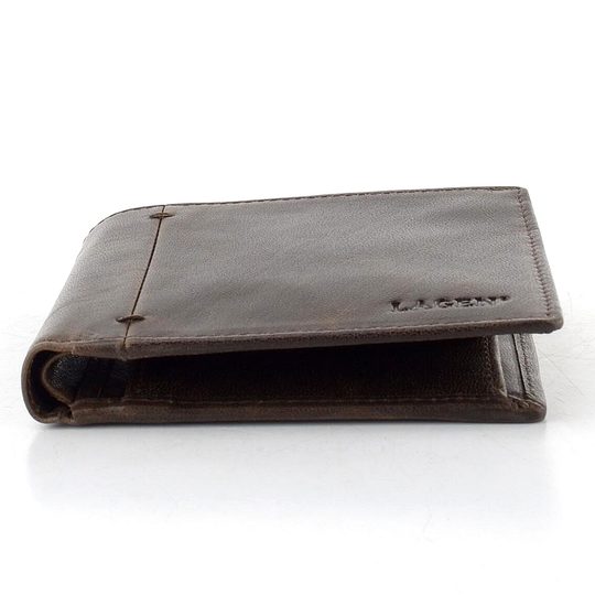 Pánská kožená peněženka kávově hnědá 12593-B