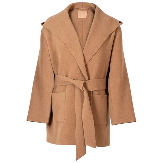 Högl luxusní vlněný kabát nougat 0-196010-2700