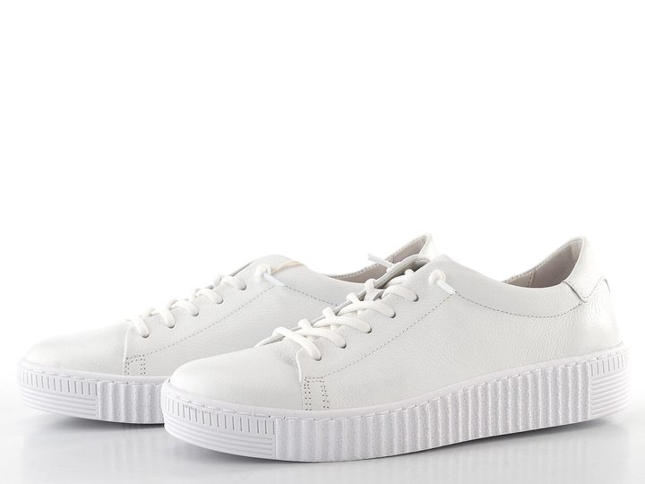 Gabor kožené biele poltopánky 73.331.21