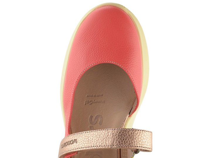 Wonders sandály s plnou špičkou Coral/Cyber A-4004