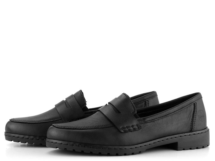 Rieker černé mokasíny 51867-00