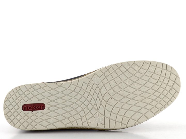 Rieker vzdušné šnurovacie poltopánky tmavo modré B5249-14