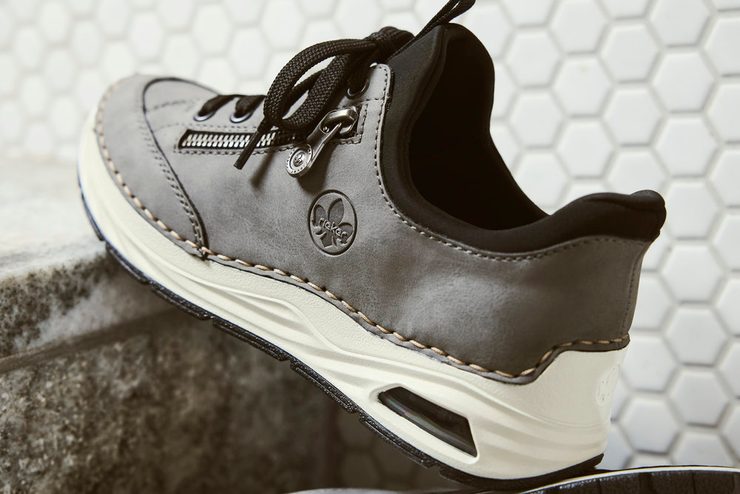 Rieker šedé prozouvací polobotky 44567-42