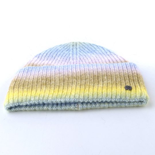 Fraas pletená čepice s barevným gradientem cloudy turquoise 667098-678