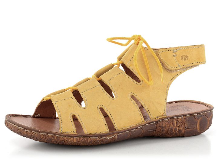 Josef Seibel rímske sandále žlté Rosalie 7953995