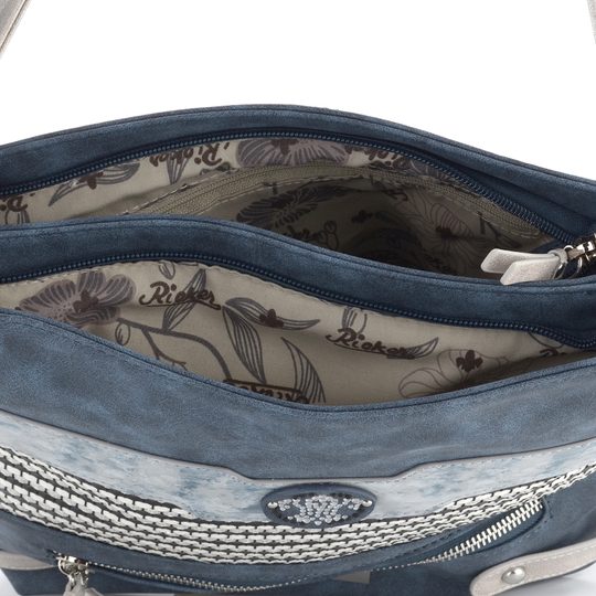 Rieker kombinovaná crossbody kabelka modrá H1346-16