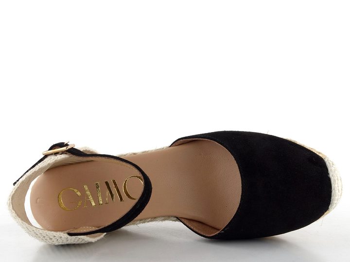 Gaimo sandály s plnou patou a klínkem Robi pesca baby negro