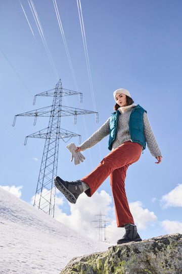 Rieker Sport šněrovací kotník s membránou černý/šedý M6023-45