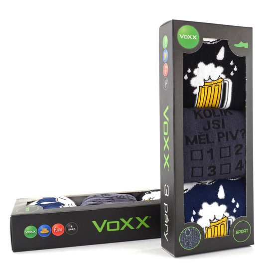 Darčekový box ponožiek PiVoXX 3 páry mix