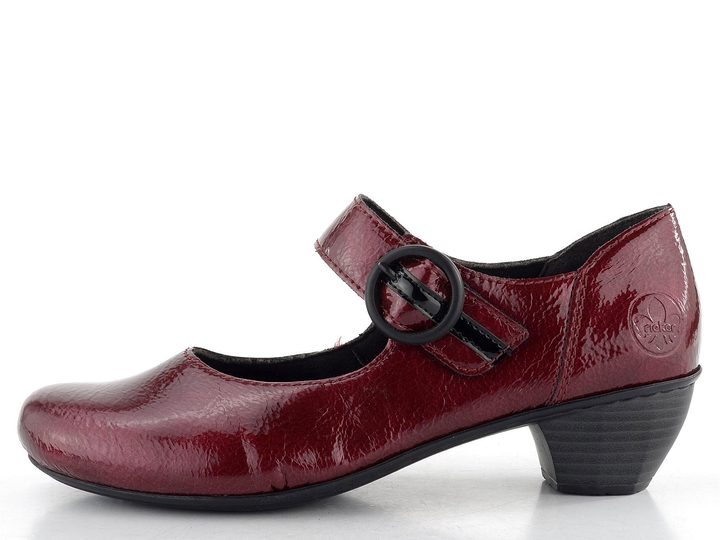 Rieker lodičky s priehlavkovým pásikom červené 41756-33