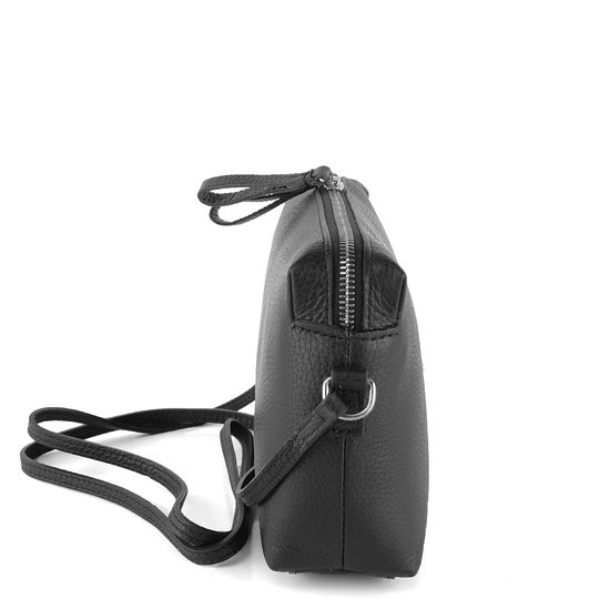 Elega crossbody malá čierna/strieborné kovanie 69287