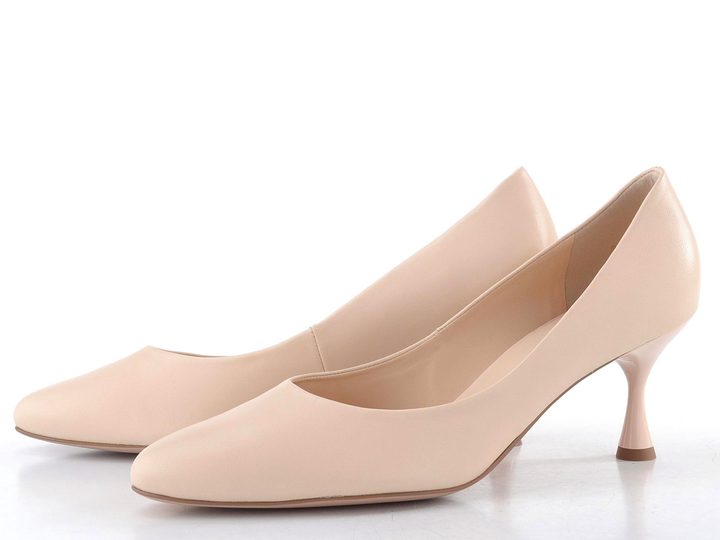 Högl hladké lodičky na štíhlom podpätku sand 0-106000-1300