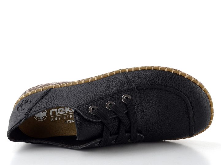 Rieker šněrovací polobotky černé N2402-00