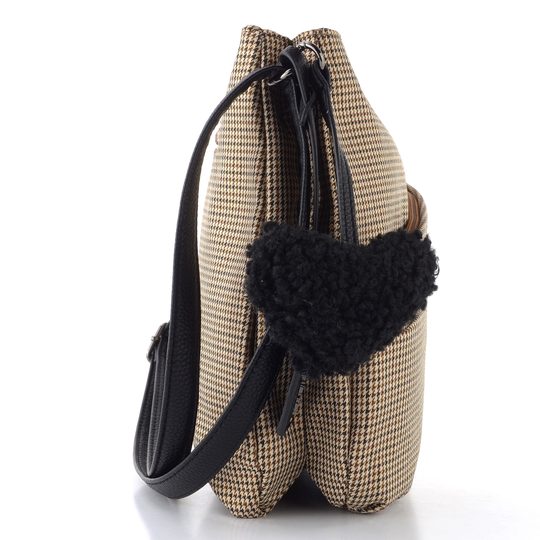 Rieker crossbody kabelka béžová so srdcom H1005-90