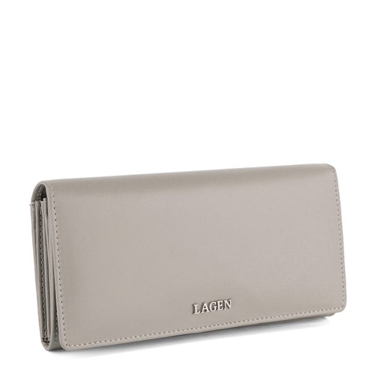 Dámská luxusní kožená peněženka šedobéžová 50310