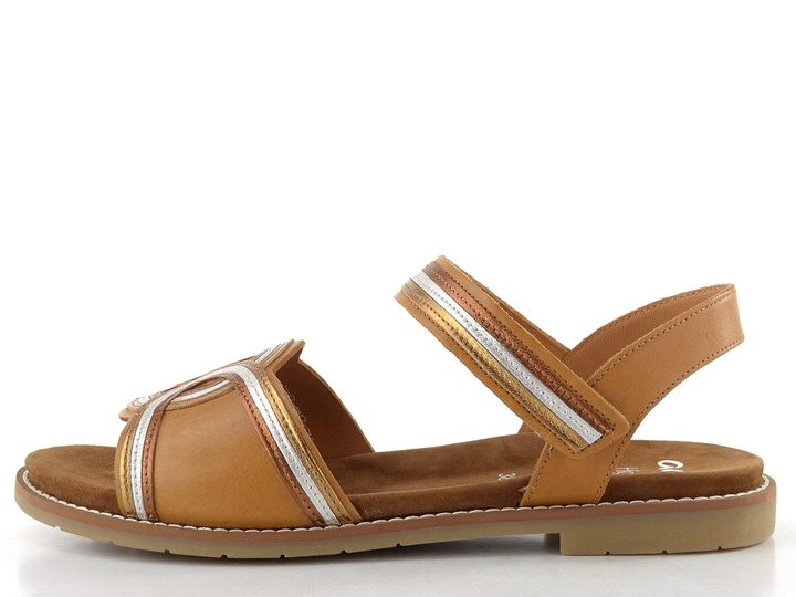 Ara dámské sandály Elba cognac/whisky/silver/bronce 12-53604-09
